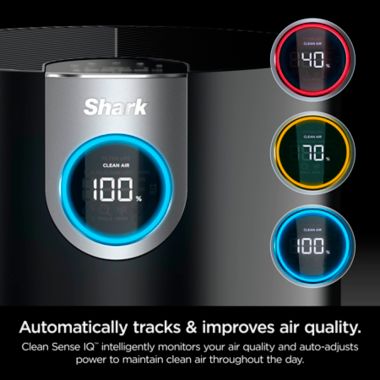 Shark Air Purifier MAX with True NanoSeal HEPA in Black. View a larger version of this product image.