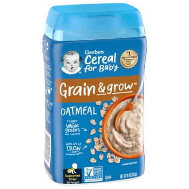 Gerber&reg; 8 oz. Single Grain Oatmeal Cereal. View a larger version of this product image.