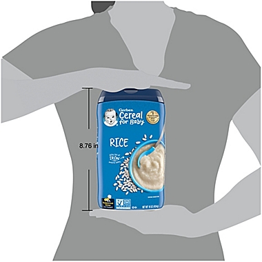 Gerber&reg; 16 oz. Single Grain Rice Cereal. View a larger version of this product image.