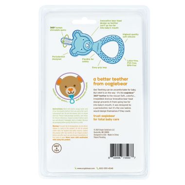 oogiebear&trade; 360&deg; Teether in Seafoam. View a larger version of this product image.