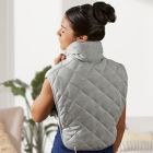 Alternate image 3 for Sharper Image&reg; Weighted Neck and Back Heat Massager Wrap in Grey