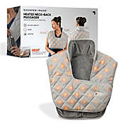 Sharper Image&reg; Weighted Neck and Back Heat Massager Wrap in Grey
