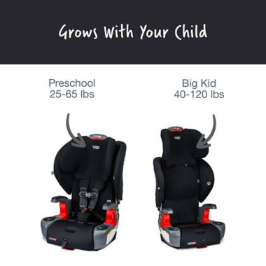 Britax&reg; Grow With You&trade; ClickTight&reg; Harness-2-Booster Car Seat in Black Contour. View a larger version of this product image.