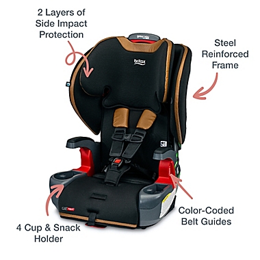 Britax&reg; Grow With You&trade; ClickTight&reg; Highback Booster Car Seat in Ace Black. View a larger version of this product image.