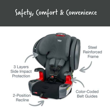 Britax&reg; Grow With You&trade; ClickTight+ Harness-2-Booster Car Seat in Black Ombre. View a larger version of this product image.