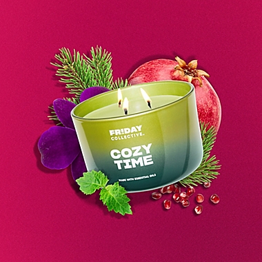 Friday Collective&trade; Cozy Time 13.5 oz. 3-Wick Candle. View a larger version of this product image.