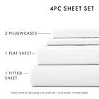 Alternate image 6 for Home Collection Solid Twin Sheet Set in White