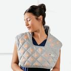 Alternate image 4 for Sharper Image&reg; Weighted Neck and Back Heat Massager Wrap in Grey