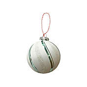H for Happy&trade; 4.5-Inch Candy Cane Ball Christmas Ornament in Teal