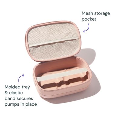 Willow&trade; Pump Anywhere Breast Pump Travel Case in Pink. View a larger version of this product image.