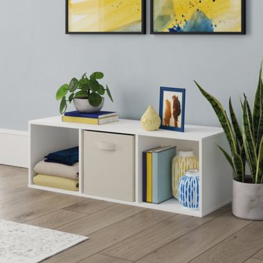 Simply Essential&trade; 3-Cube Organizer in Soft White. View a larger version of this product image.