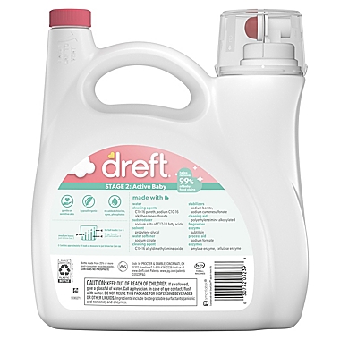 Dreft Stage 2: Active Baby 128 fl. oz. Liquid Laundry Detergent (89 Loads). View a larger version of this product image.