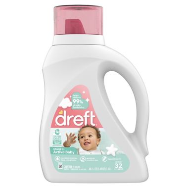 Dreft Stage 2: Active Baby 46 fl. oz. Liquid Laundry Detergent (32 Loads). View a larger version of this product image.