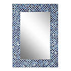 Alternate image 0 for Ridge Road D&eacute;cor Shell Mosaic Wall Mirror in Blue