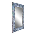 Alternate image 6 for Ridge Road D&eacute;cor Shell Mosaic Wall Mirror in Blue