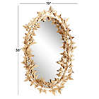 Alternate image 2 for Ridge Road Decor Butterfly 41-Inch x 25-Inch Hanging Wall Mirror in Gold