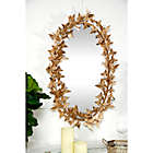 Alternate image 1 for Ridge Road Decor Butterfly 41-Inch x 25-Inch Hanging Wall Mirror in Gold