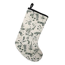 Bee & Willow™ 18-Inch Floral Holiday Stocking in Green