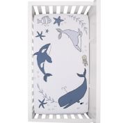 ever &amp; ever&trade; Marine Photo Op Fitted Crib Sheet in Blue