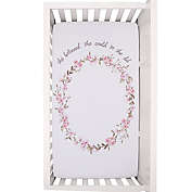 ever &amp; ever&trade; Flower Fairy Photo-OP Fitted Crib Sheet in Pink