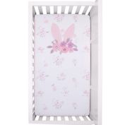 ever &amp; ever&trade; Flower Bunny Photo Op Crib Sheet in Pink