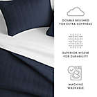 Alternate image 3 for Home Collection Square 3-Piece Full/Queen Quilt Set in Navy