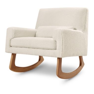 Sleepytime Rocker in Ivory Boucle with Light Legs. View a larger version of this product image.