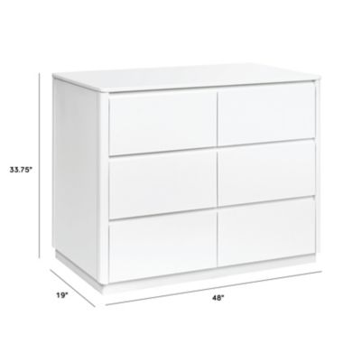 Babyletto&reg; Bento 6-Drawer Nursery Double Dresser in White. View a larger version of this product image.