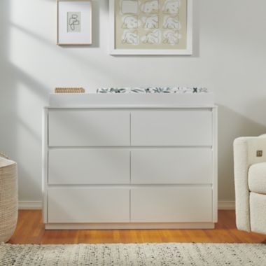 Babyletto&reg; Bento 6-Drawer Nursery Double Dresser in White. View a larger version of this product image.