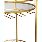 Alternate image 11 for Teague Round Metal Bar Cart in Gold