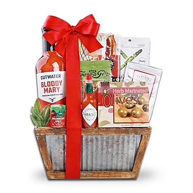 Alder Creek Bloody Mary Essentials Crate Gourmet Gift Basket. View a larger version of this product image.