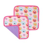 Copper Pearl&reg; 2-Pack Abby and Pals 3-Layer Security Blanket in Pink