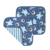 Copper Pearl&reg; 2-Pack Cookie Monster 3-Layer Security Blanket in Blue