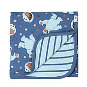 Copper Pearl&reg; Cookie Monster 3-Layer Reversible Stretchy Quilt in Blue
