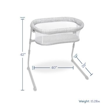 HALO Innovations&reg; BassiNest Flex Sleeper in Grey. View a larger version of this product image.