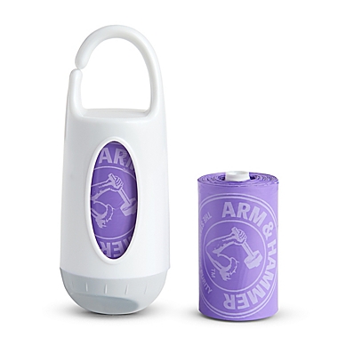 Munchkin Arm and Hammer 24-Count Diaper Bag Dispenser Bags in Lavender. View a larger version of this product image.