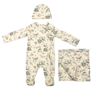 ever &amp; ever&trade; 3-Piece Swaddle, Footie, and Hat Set in Vanilla Ice. View a larger version of this product image.