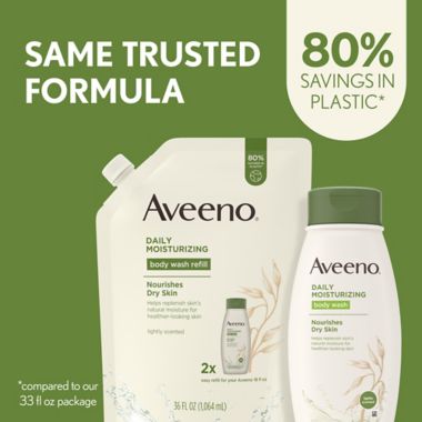 Aveeno&reg; 36 fl. oz. Daily Moisturizing Body Wash Refill. View a larger version of this product image.
