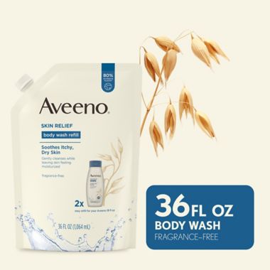 Aveeno&reg; 36 fl. oz. Skin Relief Fragrance-Free Body Wash Refill. View a larger version of this product image.