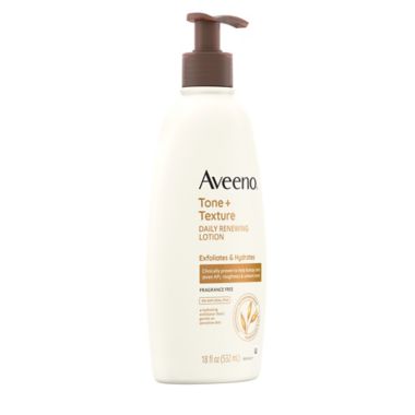 Aveeno&reg; Tone + Texture 18 fl. oz. Daily Renewing Body Lotion. View a larger version of this product image.