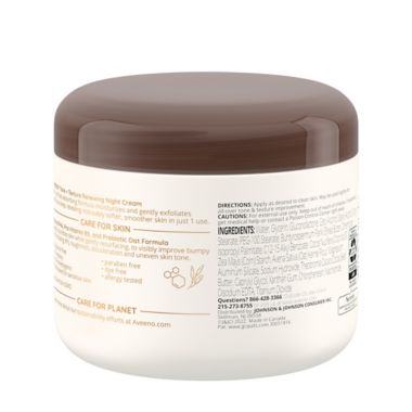 Aveeno&reg;  Tone + Texture 8 fl. oz. Overnight Cream. View a larger version of this product image.