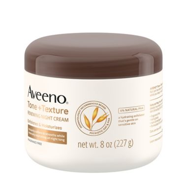 Aveeno&reg;  Tone + Texture 8 fl. oz. Overnight Cream. View a larger version of this product image.