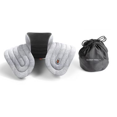 Sharper Image&reg; Aromatherapy Heated Neck and Shoulder Wrap in Grey. View a larger version of this product image.