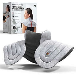 Sharper Image® Aromatherapy Heated Neck and Shoulder Wrap in Grey