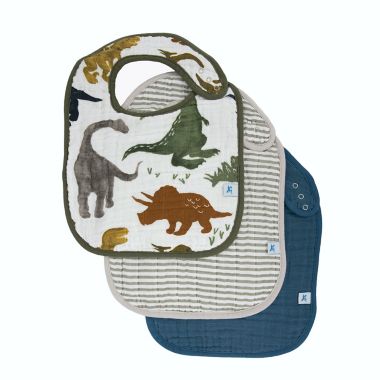 Little Unicorn&reg; Classic 3-Pack Cotton Muslin Bibs. View a larger version of this product image.