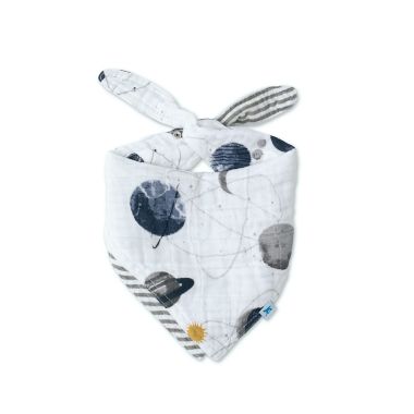 Little Unicorn&reg; Reversible Cotton Muslin Bandana Bib in Planetary. View a larger version of this product image.