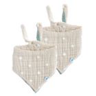 Alternate image 0 for Little Unicorn&reg; 2-Pack Cross Reversible Bandana Bibs in Taupe