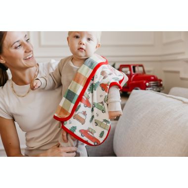 Copper Pearl&reg; 2-Pack Griswold 3-Layer Security Blanket in Red. View a larger version of this product image.