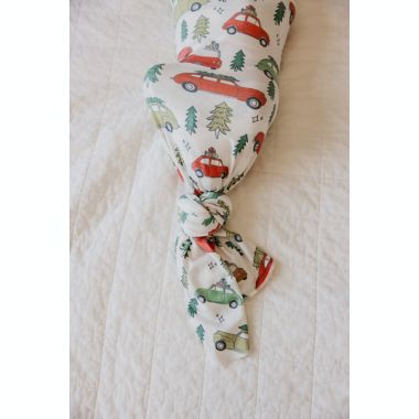 Copper Pearl&reg; Griswold Knit Swaddle Blanket in Red. View a larger version of this product image.