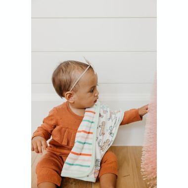 Copper Pearl&reg; 2-Pack Cindy 3-Layer Security Blanket in Pink. View a larger version of this product image.